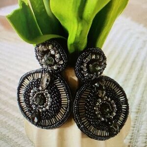 C & C California Round Double Drop Seed Bead Earrings